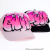 Cap schwarz Graffiti Pink! mit Namen