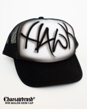 Cap schwarz Graffiti Tag mit Namen Handstyle