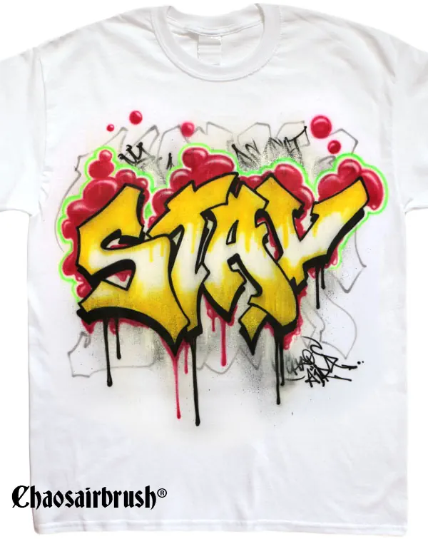 Fat Letter Graffiti Style T-Shirt