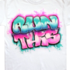 Graffiti Splash Hip Hop T Shirt Damen
