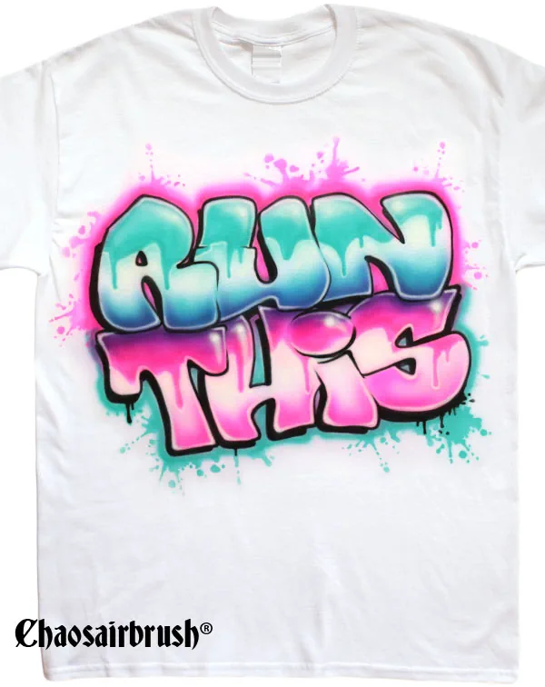 Graffiti Splash Hip Hop T Shirt Damen