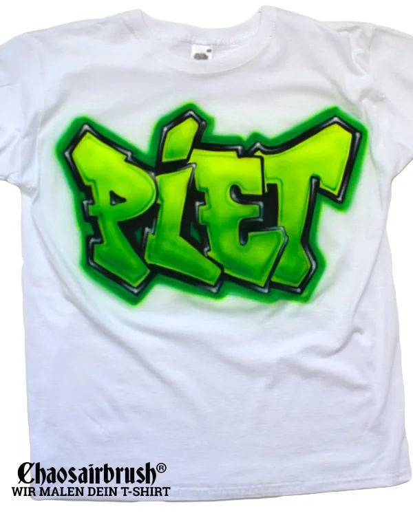 Green! Graffiti T Shirt mit Namen oder Wort
