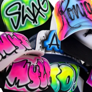 Coole Caps von Chaosairbrush mit Namen oder Wort Unikate
