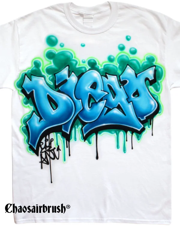 Old School Style Graffiti Bubbles T-Shirt