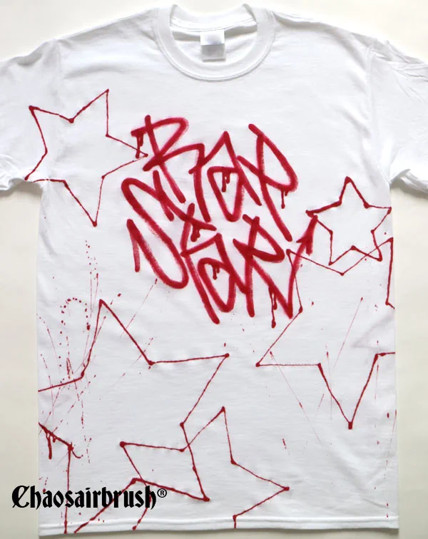 Rap Star Design Graffiti Tag Shirt