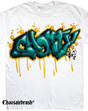 Shorty Green! Graffiti T-Shirt mit Namen