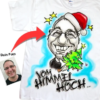 Weihnachtsgeschenkideen Karikatur T-Shirt